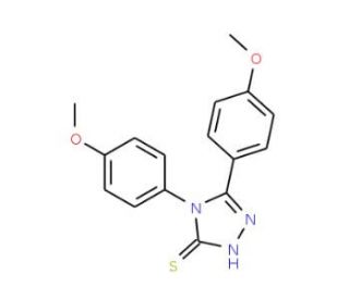 4,5-bis(4-methoxyphenyl)-4H-1,2,4-triazole-3-thiol - chemical structure image