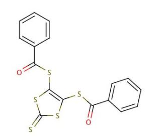 4,5-Bis(benzoylthio)-1,3-dithiole-2-thione (CAS 68494-08-6) - chemical structure image