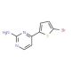 4-(5-Bromo-2-thienyl)-2-pyrimidinamine (CAS 855308-66-6) - chemical structure image