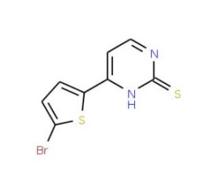 4-(5-Bromo-2-thienyl)pyrimidine-2-thiol - chemical structure image