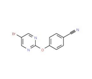 4-(5-Bromo-pyrimidin-2-yloxy)-benzonitrile (CAS 887430-98-0) - chemical structure image