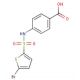 4-(5-Bromo-thiophene-2-sulfonylamino)-benzoic acid (CAS 327081-37-8) - chemical structure image