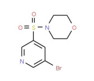 4-(5-Bromopyridin-3-ylsulphonyl)morpholine (CAS 889676-35-1) - chemical structure image