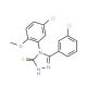 4-(5-Chloro-2-methoxy-phenyl)-5-(3-chloro-phenyl)-4H-[1,2,4]triazole-3-thiol - chemical structure image