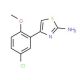 4-(5-Chloro-2-methoxy-phenyl)-thiazol-2-ylamine (CAS 303019-72-9) - chemical structure image