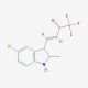 4-(5-Chloro-2-methyl-2,3-dihydro-1H-indol-3-yl)-1,1,1-trifluoro-but-3-en-2-one - chemical structure image
