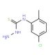 4-(5-Chloro-2-methylphenyl)-3-thiosemicarbazide (CAS 66298-10-0) - chemical structure image
