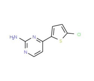 4-(5-Chloro-2-thienyl)-2-pyrimidinamine (CAS 855308-65-5) - chemical structure image