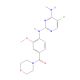 [4-[[5-Chloro-4-(methylamino)-2-pyrimidinyl]amino]-3-methoxyphenyl]-4-morpholinylmethanone (CAS 1351758-81-0) - chemical stru