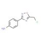 4-(5-Chloromethyl-[1,2,4]oxadiazol-3-yl)-aniline (CAS 6674-17-5) - chemical structure image