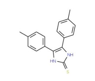 4,5-Di-p-tolyl-1,3-dihydro-imidazole-2-thione (CAS 73181-95-0) - chemical structure image