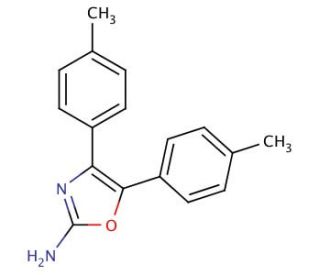 4,5-Di-p-tolyl-oxazol-2-ylamine - chemical structure image