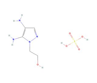 4,5-Diamino-1-(2-hydroxyethyl)pyrazole sulfate - chemical structure image