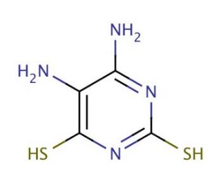 4,5-Diamino-2,6-dimercaptopyrimidine (CAS 31295-41-7) - chemical structure image