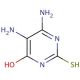 4,5-Diamino-6-hydroxy-2-mercaptopyrimidine (CAS 1004-76-8) - chemical structure image