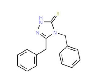 4,5-Dibenzyl-4H-1,2,4-triazole-3-thiol - chemical structure image