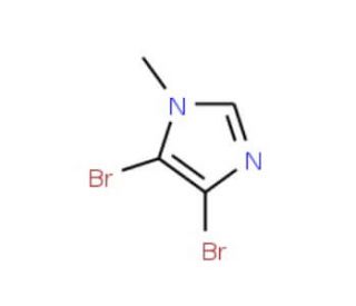 4,5-Dibromo-1-methyl-1H-imidazole (CAS 1003-50-5) - chemical structure image