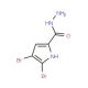 4,5-Dibromo-1H-pyrrole-2-carbohydrazide (CAS 50371-65-8) - chemical structure image