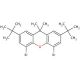 4,5-Dibromo-2,7-di-tert-butyl-9,9-dimethylxanthene (CAS 130525-43-8) - chemical structure image