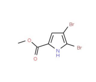 4,5-Dibromo-2-(methoxycarbonyl)-1H-pyrrole (CAS 937-16-6) - chemical structure image