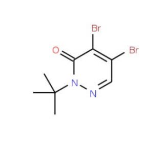 4,5-Dibromo-2-(tert-butyl)-3(2H)-pyridazinone - chemical structure image