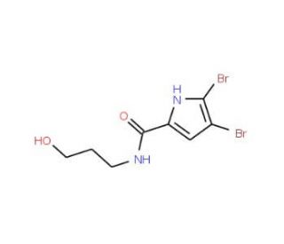 4,5-Dibromo-N-(3-hydroxypropyl)-1H-pyrrole-2-carboxamide - chemical structure image