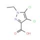 4,5-Dichloro-1-ethyl-1H-pyrazole-3-carboxylic acid - chemical structure image