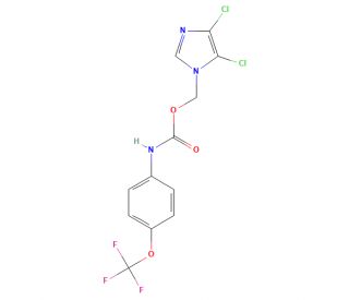 (4,5-Dichloro-1H-imidazol-1-yl)methyl [4-(trifluoromethoxy)phenyl]carbamate (CAS 650592-39-5) - chemical structure image