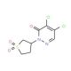4,5-dichloro-2-(1,1-dioxidotetrahydrothien-3-yl)pyridazin-3(2H)-one - chemical structure image