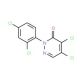 4,5-dichloro-2-(2,4-dichlorophenyl)-2,3-dihydropyridazin-3-one (CAS 24725-65-3) - chemical structure image