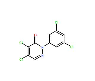 4,5-Dichloro-2-(3,5-dichlorophenyl)-3(2H)-pyridazinone (CAS 86483-43-4) - chemical structure image