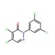 4,5-Dichloro-2-(3,5-dichlorophenyl)-3(2H)-pyridazinone (CAS 86483-43-4) - chemical structure image