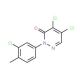 4,5-dichloro-2-(3-chloro-4-methylphenyl)pyridazin-3(2H)-one - chemical structure image