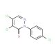 4,5-dichloro-2-(4-chlorophenyl)-2,3-dihydropyridazin-3-one - chemical structure image