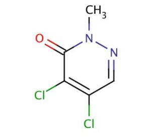 4,5-Dichloro-2-methyl-3(2H)-pyridazinone (CAS 933-76-6) - chemical structure image