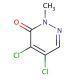 4,5-Dichloro-2-methyl-3(2H)-pyridazinone (CAS 933-76-6) - chemical structure image