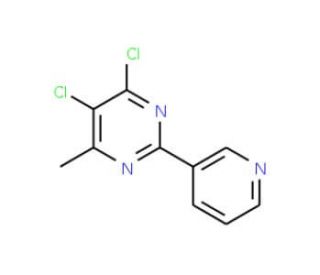 4,5-Dichloro-6-methyl-2-(3-pyridyl)pyrimidine - chemical structure image