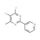 4,5-Dichloro-6-methyl-2-(3-pyridyl)pyrimidine - chemical structure image