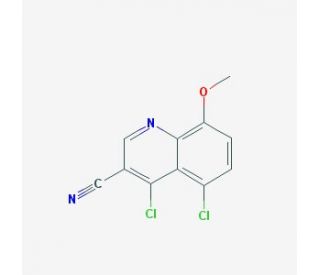 4,5-dichloro-8-methoxyquinoline-3-carbonitrile - chemical structure image