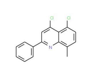 4,5-Dichloro-8-methyl-2-phenylquinoline (CAS 1155604-94-6) - chemical structure image