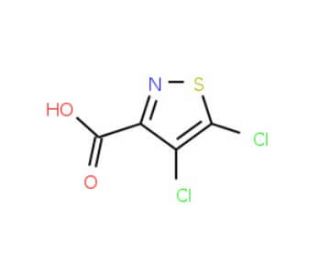 4,5-Dichloroisothiazole-3-carboxylic acid (CAS 131947-13-2) - chemical structure image