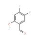 4,5-Difluoro-2-methoxybenzaldehyde (CAS 145742-34-3) - chemical structure image