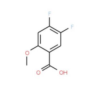 4,5-Difluoro-2-methoxybenzoic acid (CAS 425702-18-7) - chemical structure image