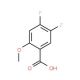 4,5-Difluoro-2-methoxybenzoic acid (CAS 425702-18-7) - chemical structure image