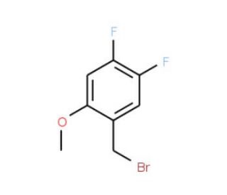 4,5-Difluoro-2-methoxybenzyl bromide (CAS 886499-64-5) - chemical structure image