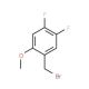 4,5-Difluoro-2-methoxybenzyl bromide (CAS 886499-64-5) - chemical structure image