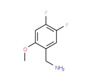 4,5-Difluoro-2-methoxybenzylamine (CAS 886497-93-4) - chemical structure image