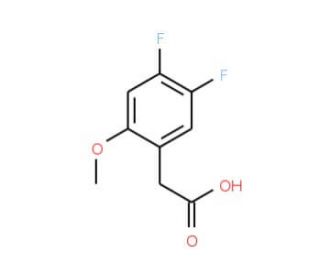4,5-Difluoro-2-methoxyphenylacetic acid - chemical structure image