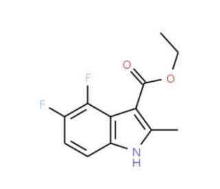 4,5-Difluoro-2-methylindole-3-carboxylic acid ethy l ester - chemical structure image