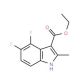 4,5-Difluoro-2-methylindole-3-carboxylic acid ethy l ester - chemical structure image